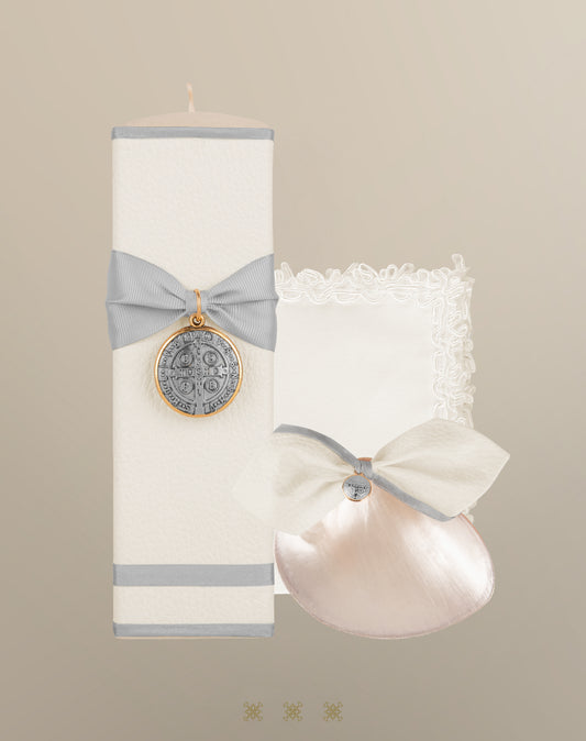 Set de vela bautizo hueso 92-117