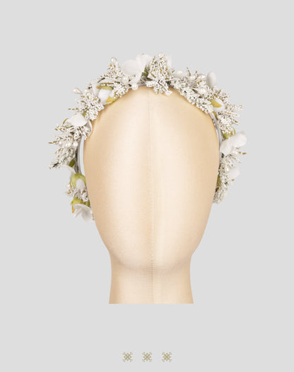 Corona de flores blanca 92-134