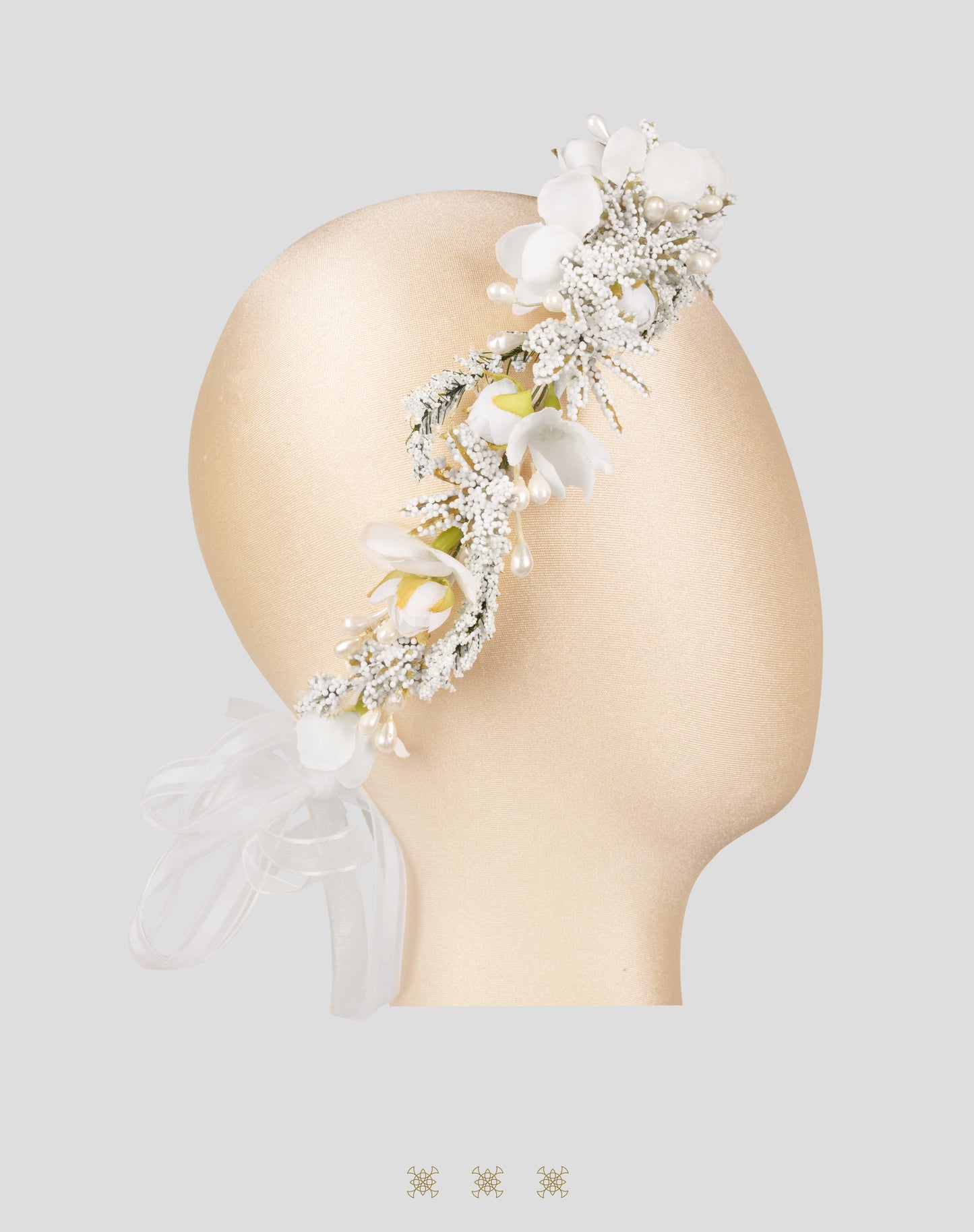 Corona de flores blanca 92-134