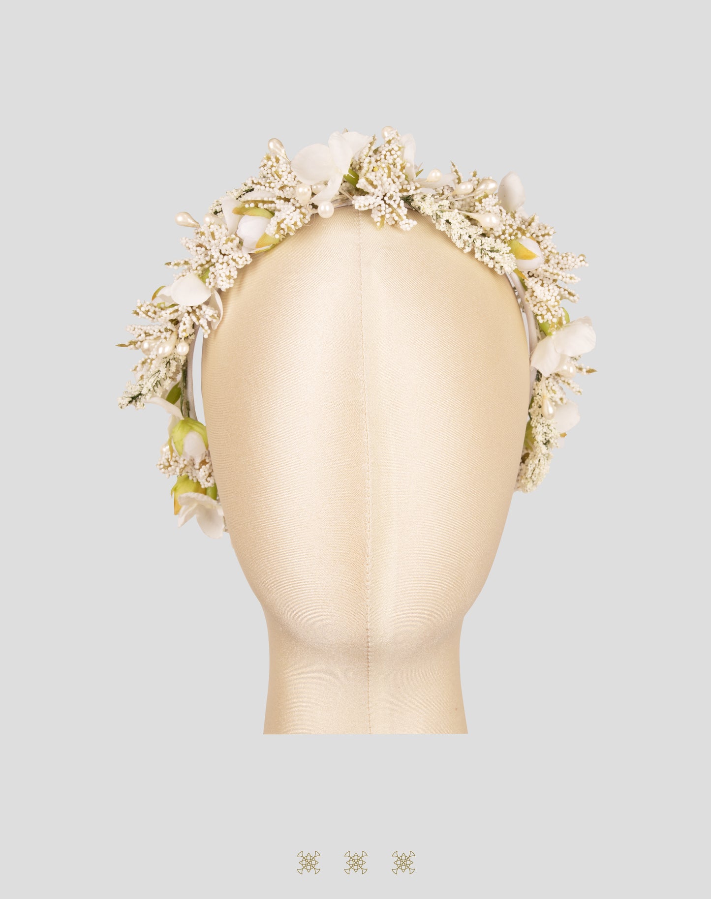 Corona de flores hueso 92-134