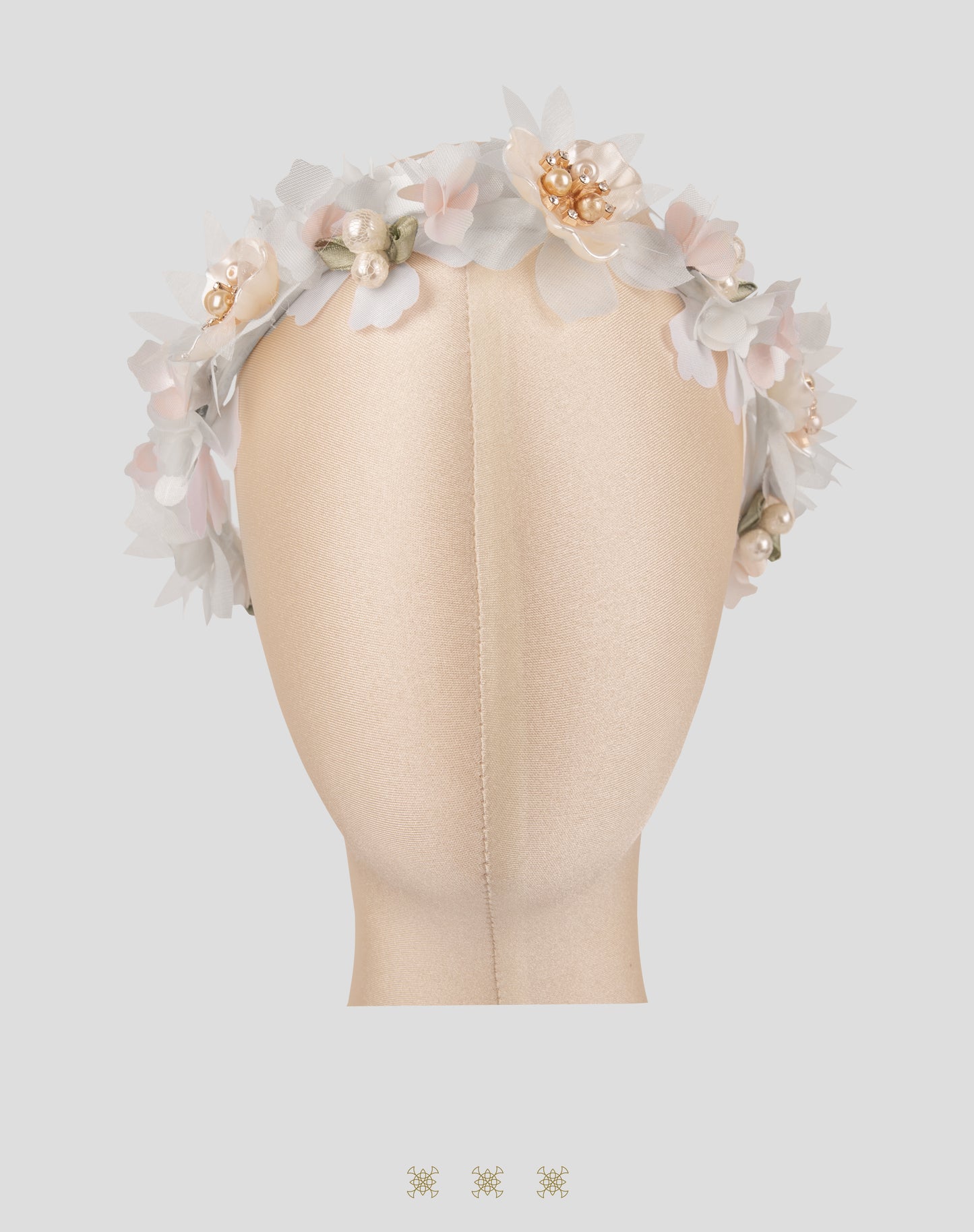 Corona de flores blanco 92-167