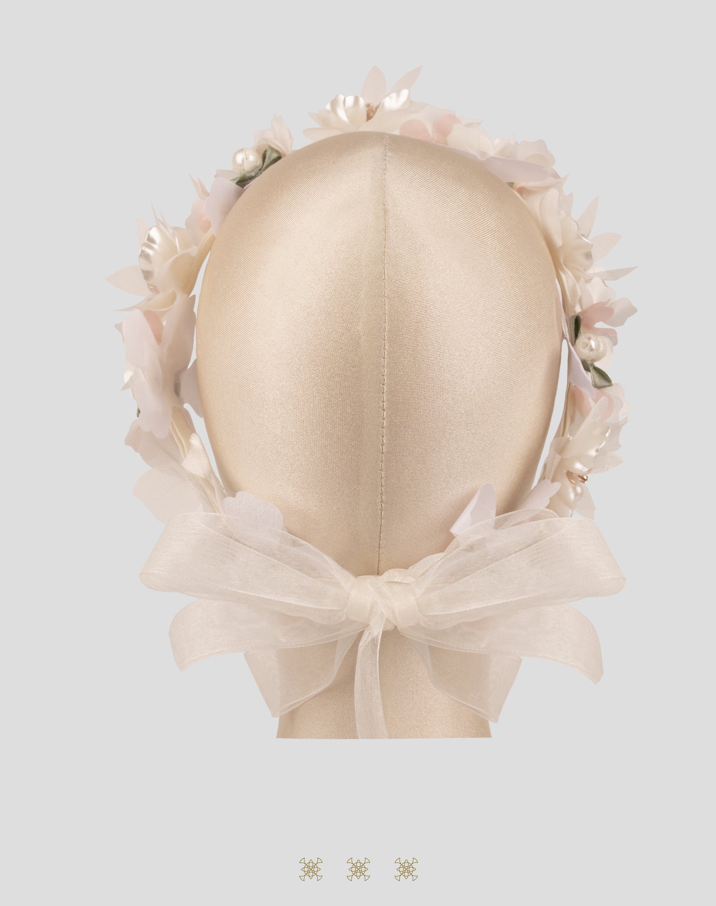 Corona de flores blanco 92-167