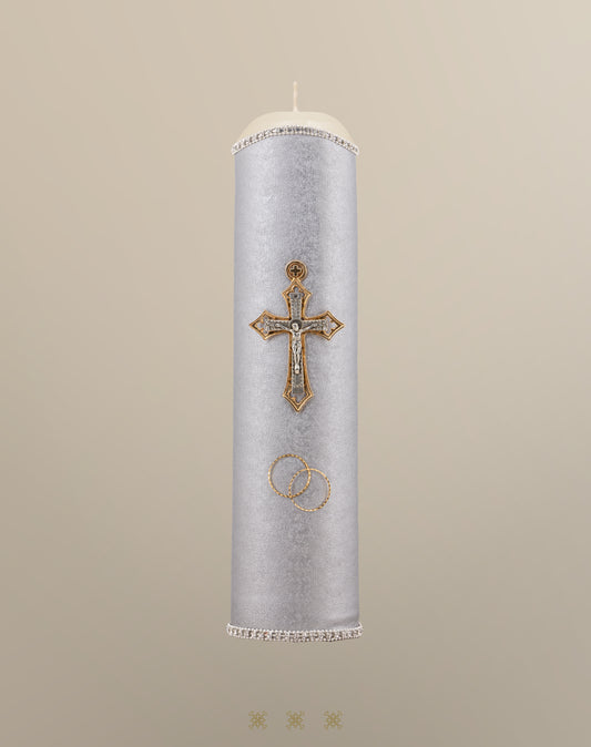 Cirio de boda plata 92-176