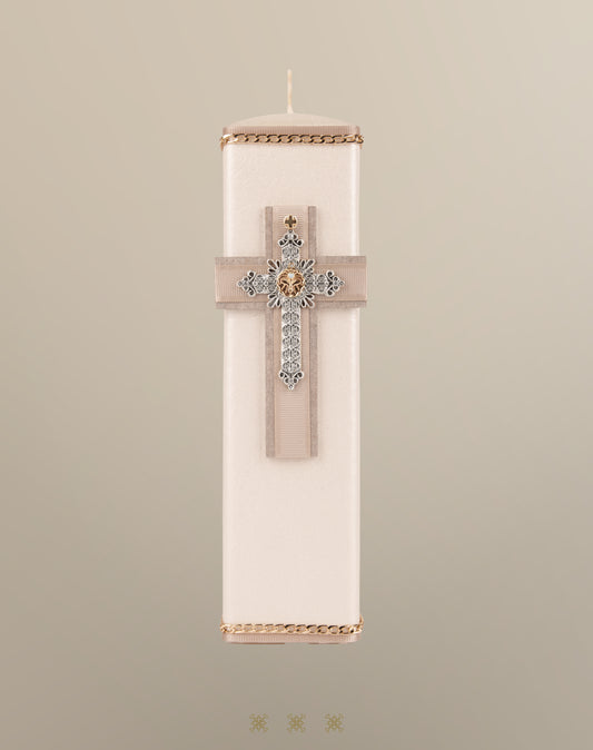 Cirio de boda hueso 92-181