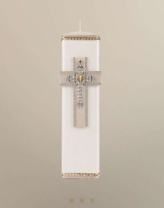 Cirio de boda blanco 92-181