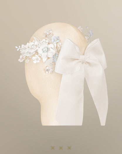 Corona de flores hueso 92-281