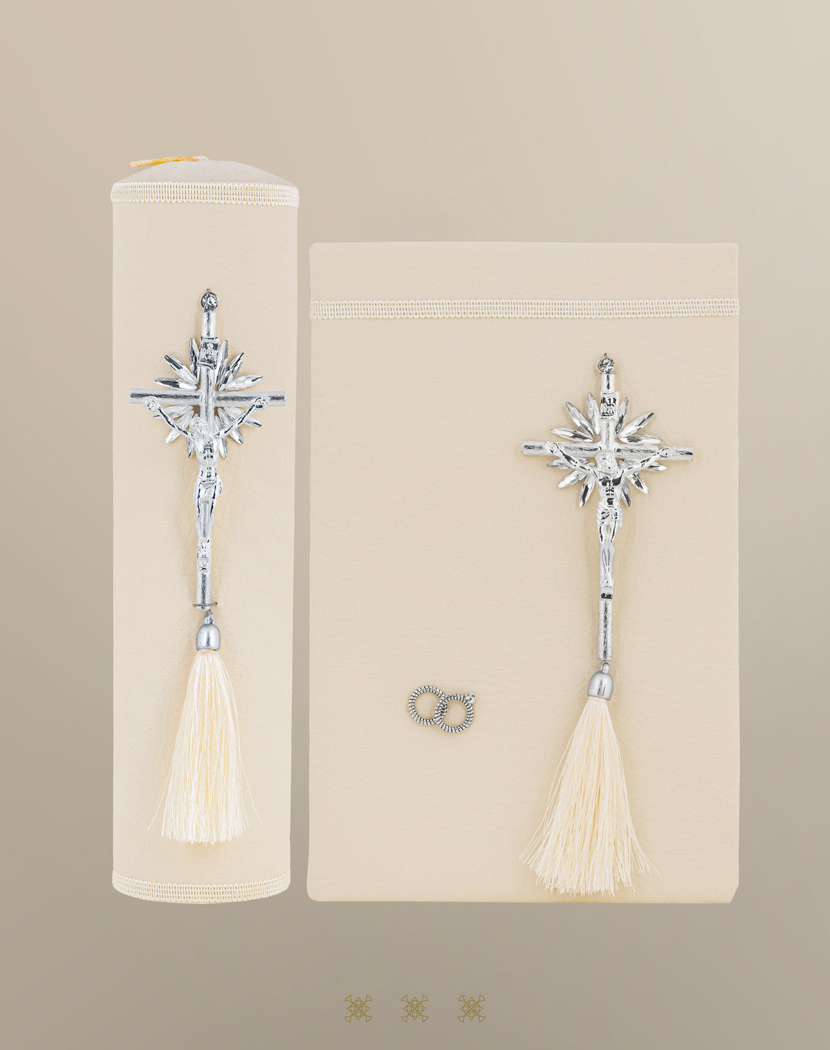 Biblia y Cirio de boda ivory 92-295