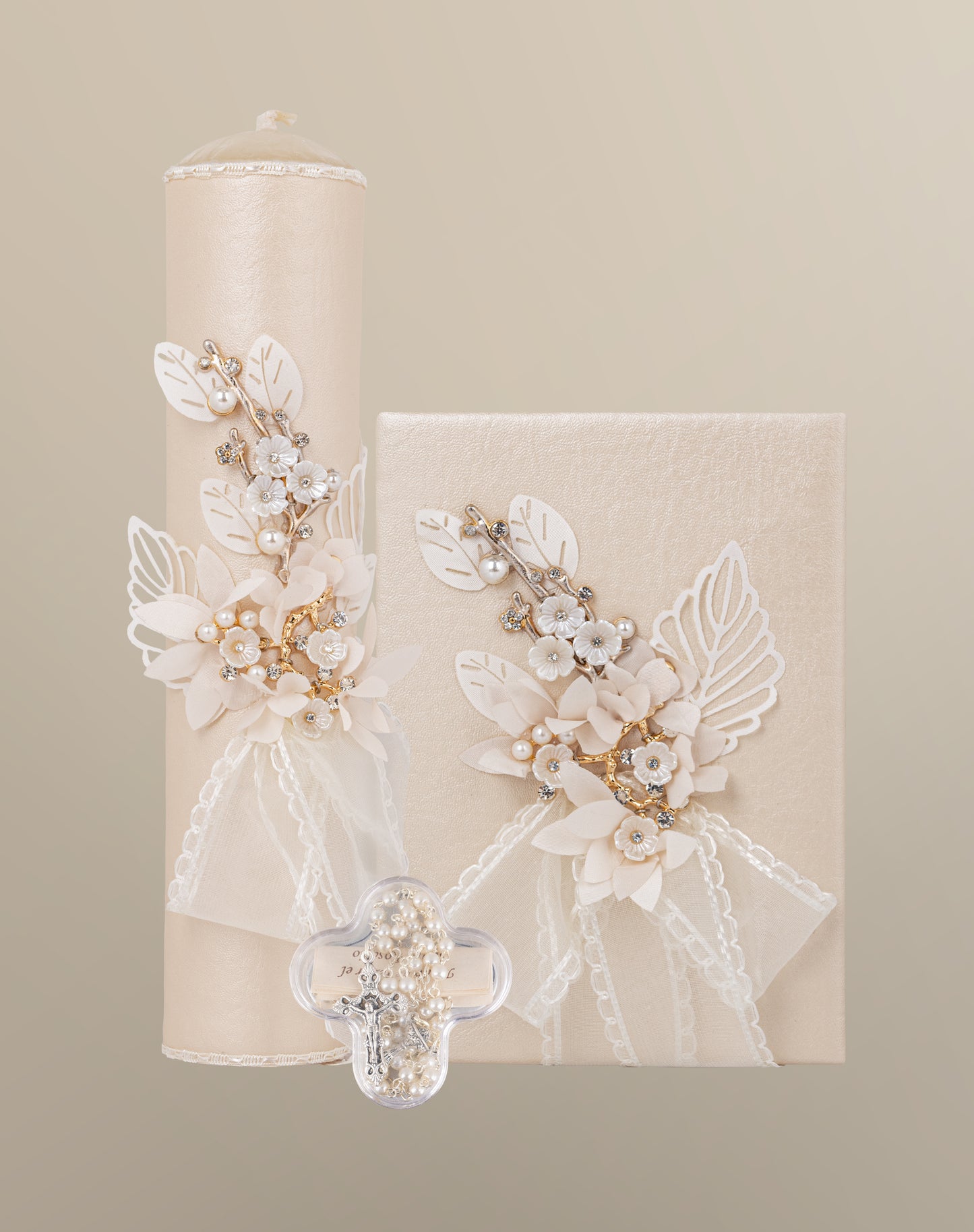 Set de vela primera comunión champagne 92-305