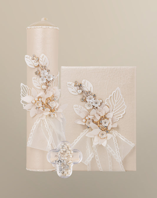 Set de vela primera comunión champagne 92-305