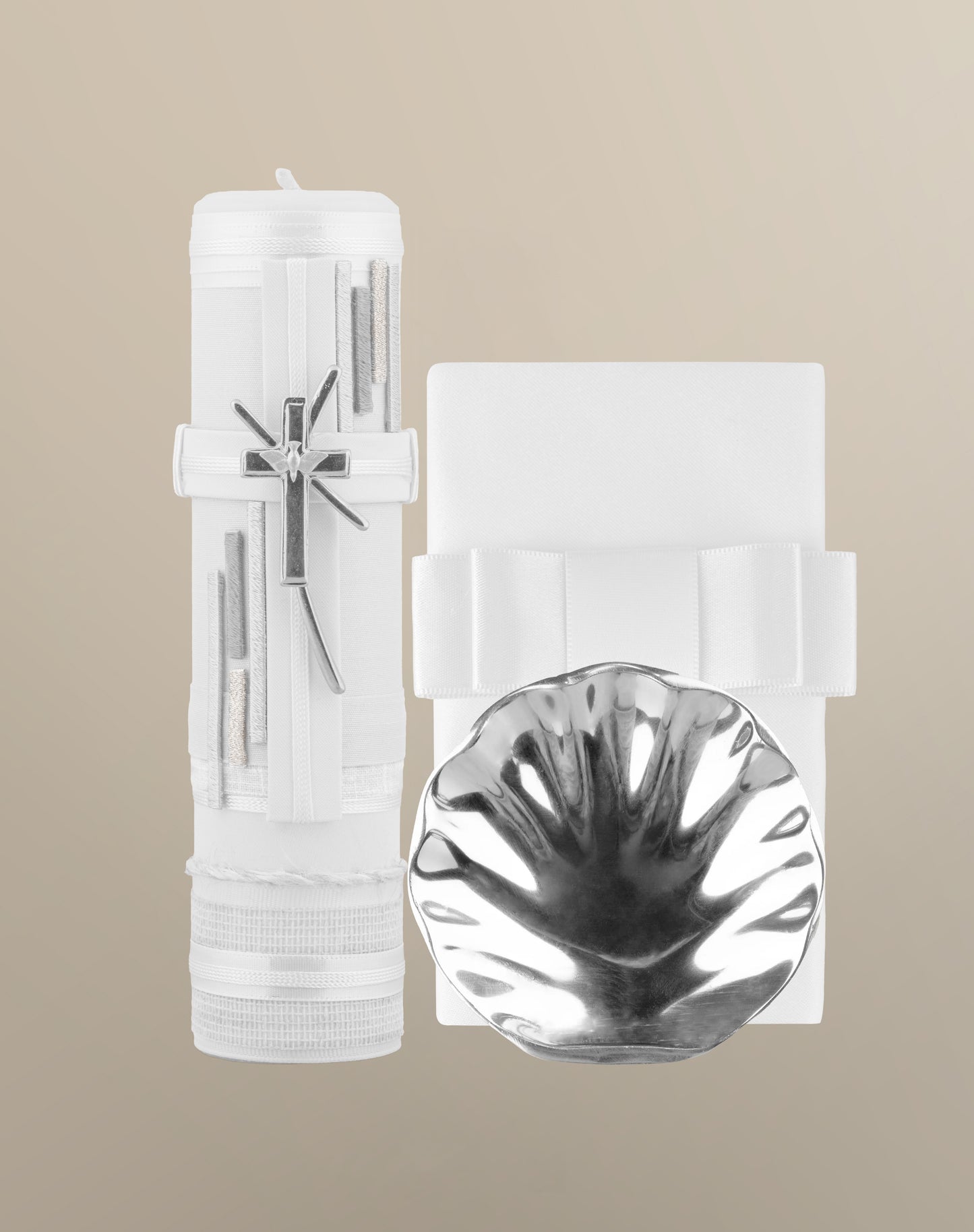 Set de vela bautizo blanco A2-080