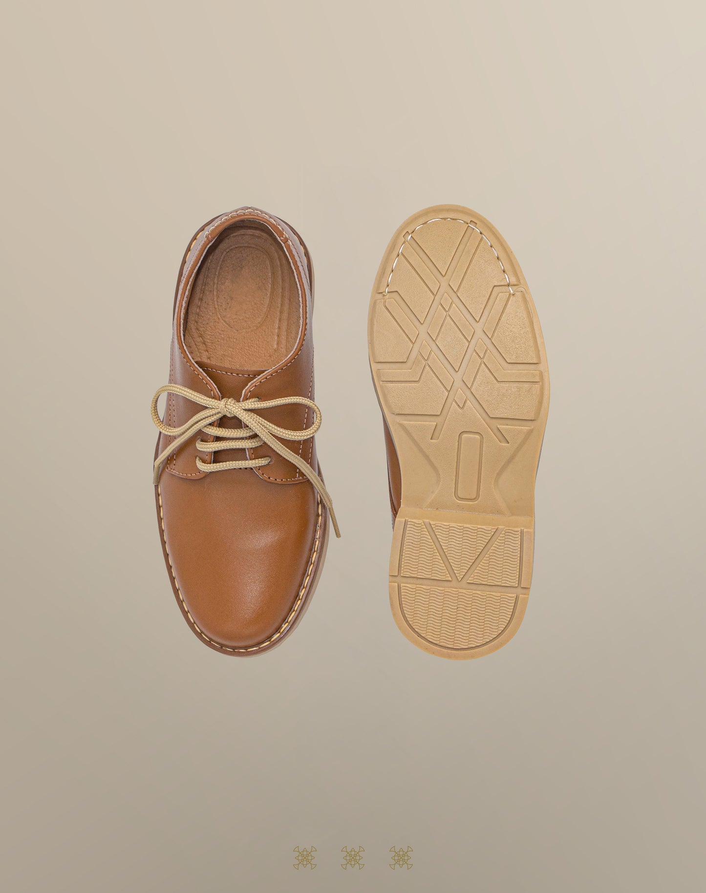Zapato formal juvenil miel A4-003