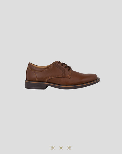 Zapato formal juvenil café A4-005