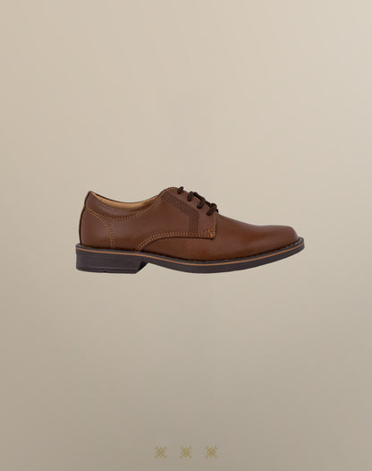 Zapato formal juvenil café A4-005