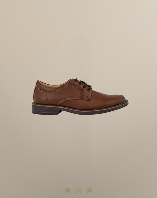 Zapato formal juvenil café A4-005