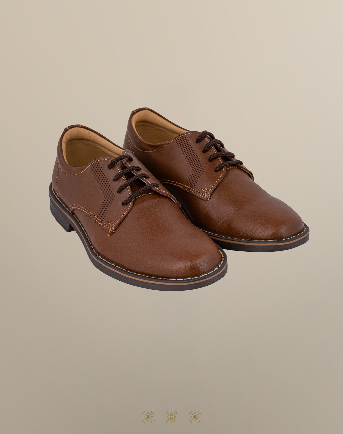 Zapato formal juvenil café A4-005