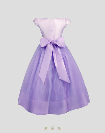 Vestido Infantil Lila A7-005