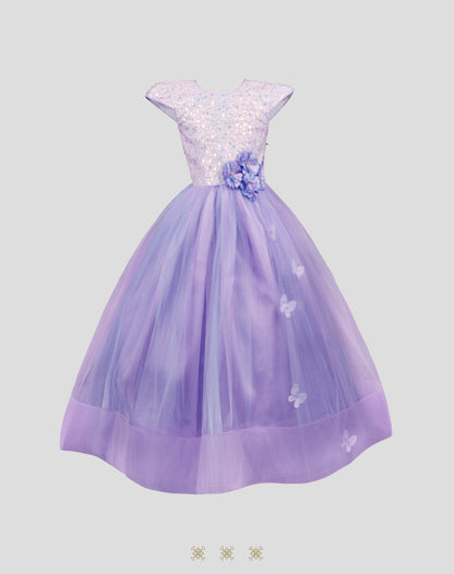 Vestido Infantil Lila A7-005