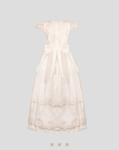 Vestido juvenil hueso A7-007