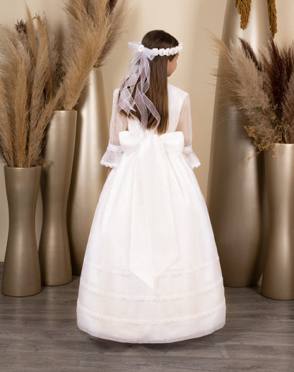 Vestido juvenil hueso A7-011