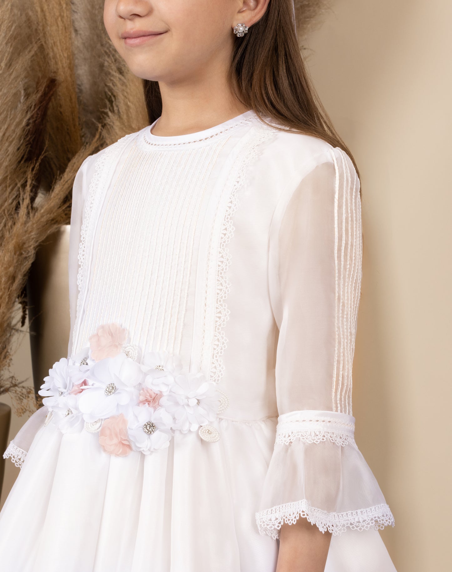 Vestido juvenil hueso A7-011