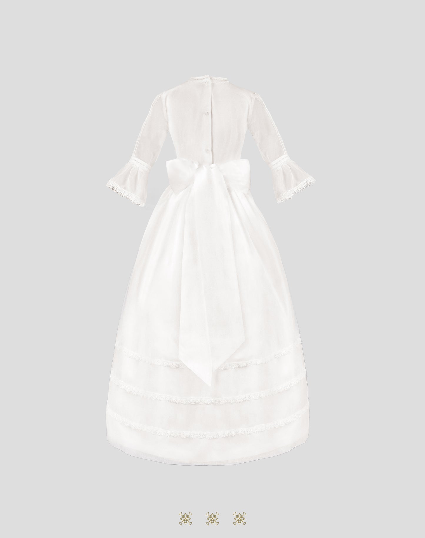 Vestido juvenil hueso A7-011