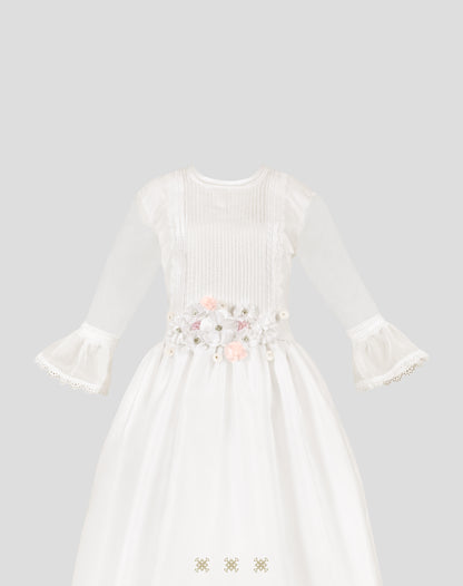 Vestido juvenil hueso A7-011