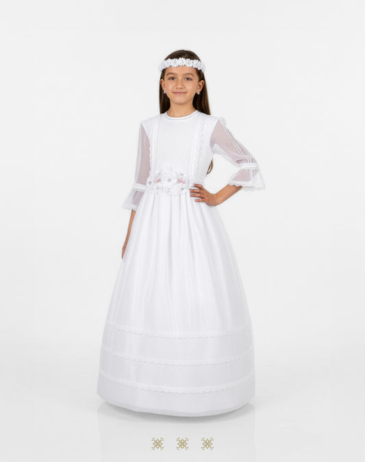 Vestido juvenil blanco A7-011