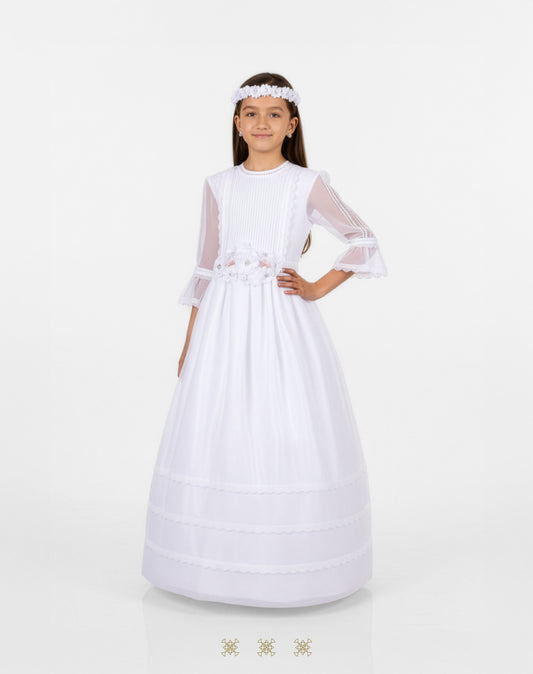 Vestido juvenil blanco A7-011