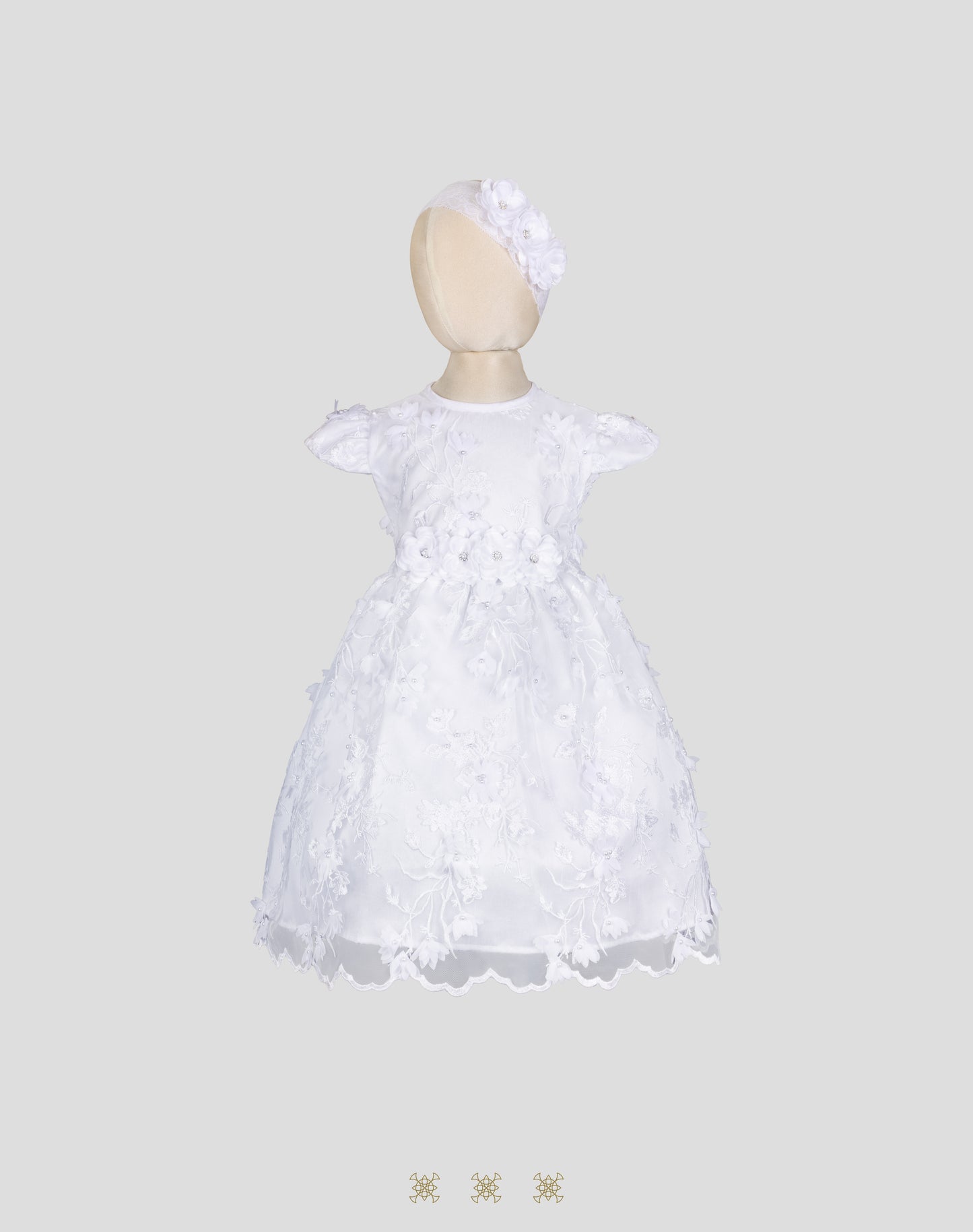 Vestido Infantil Blanco B3-048