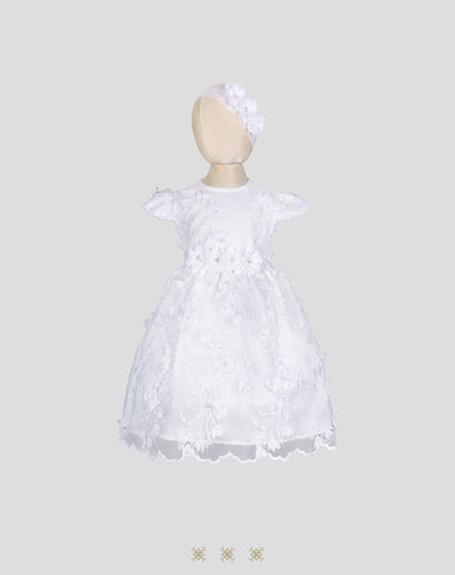 Vestido Infantil Blanco B3-048