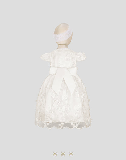 Vestido Infantil Hueso B3-048