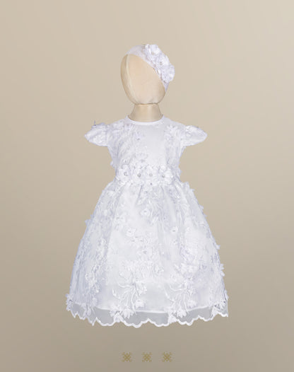 Vestido Infantil Blanco B3-048