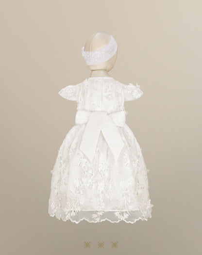 Vestido Infantil Hueso B3-048