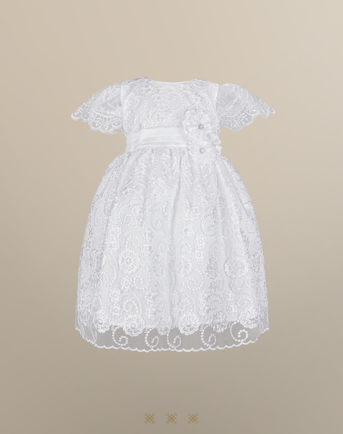 Vestido Infantil blanco B3-049