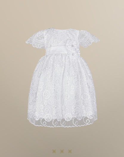 Vestido Infantil blanco B3-049