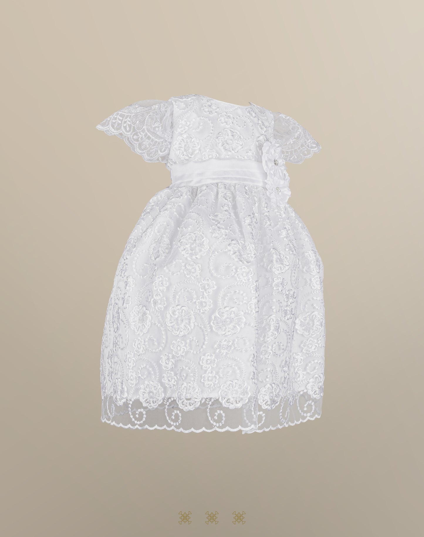 Vestido Infantil blanco B3-049
