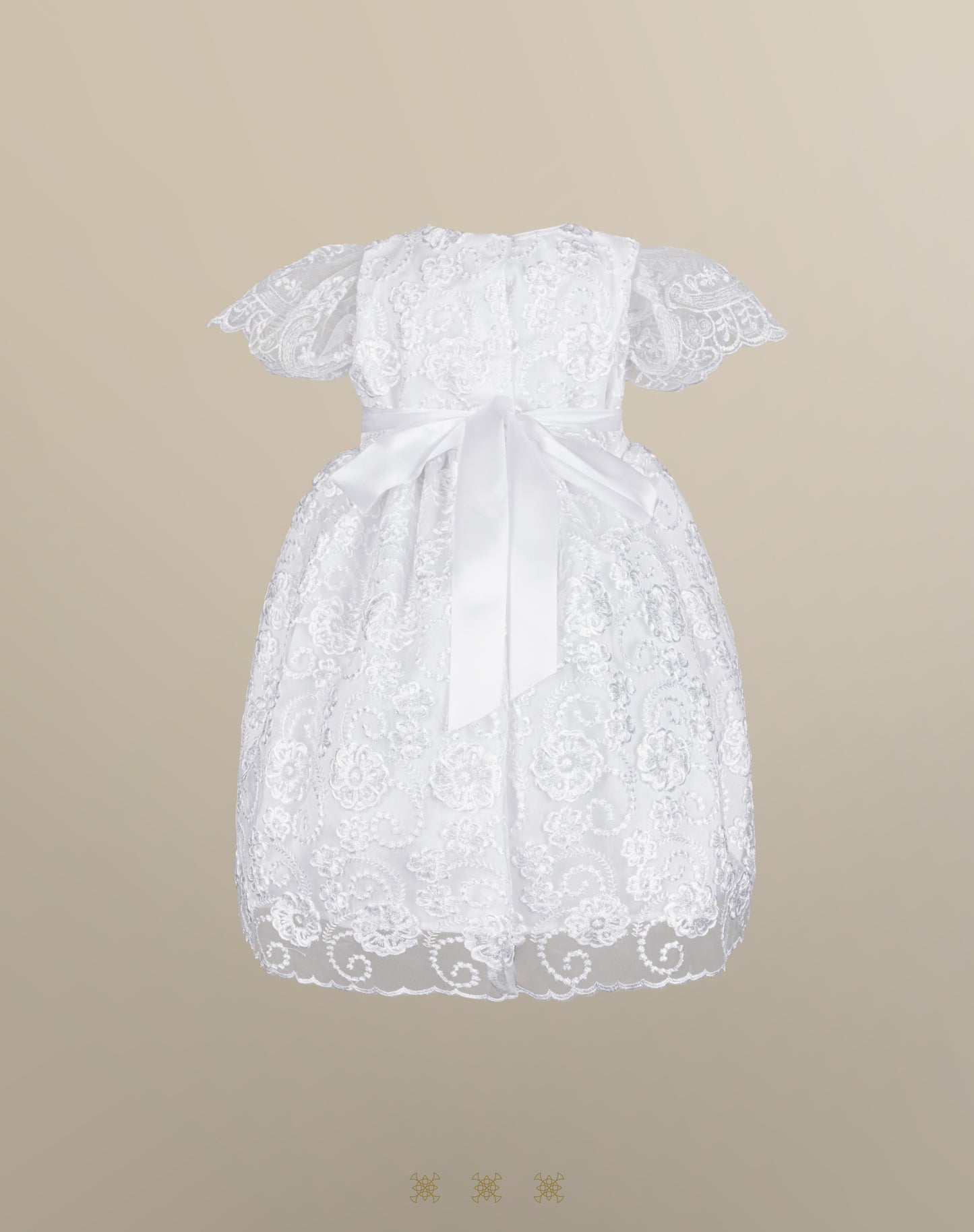Vestido Infantil blanco B3-049