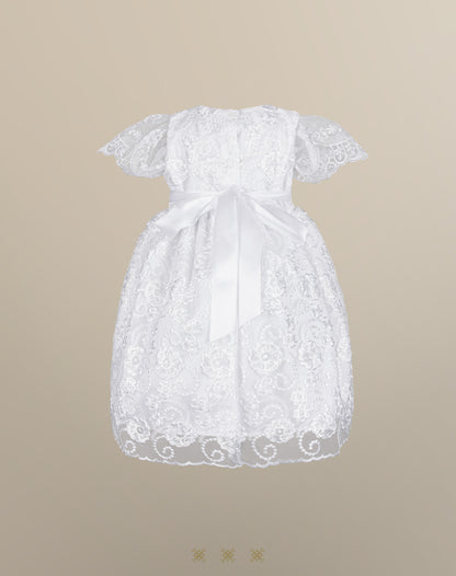 Vestido Infantil blanco B3-049