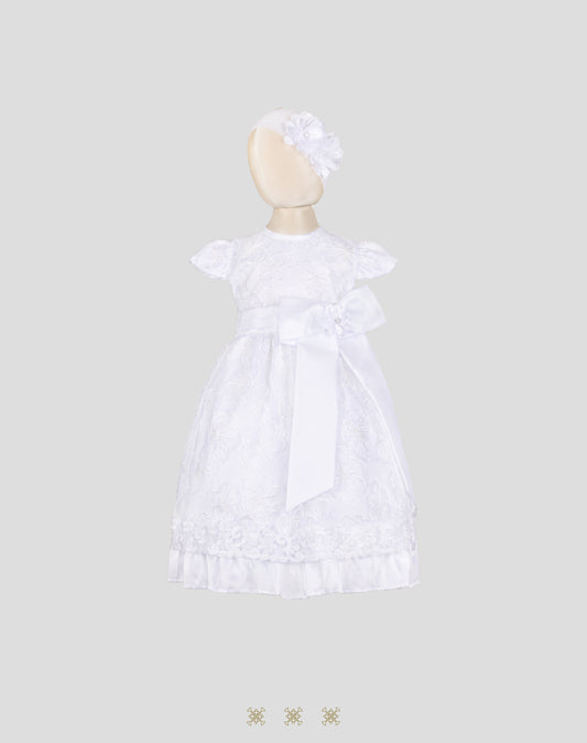 Vestido Infantil Blanco B3-051
