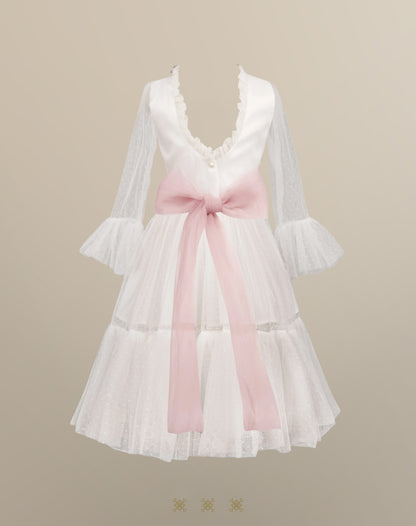 Vestido Infantil Hueso B7-001