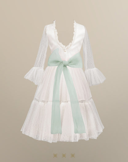 Vestido Infantil Hueso B7-001