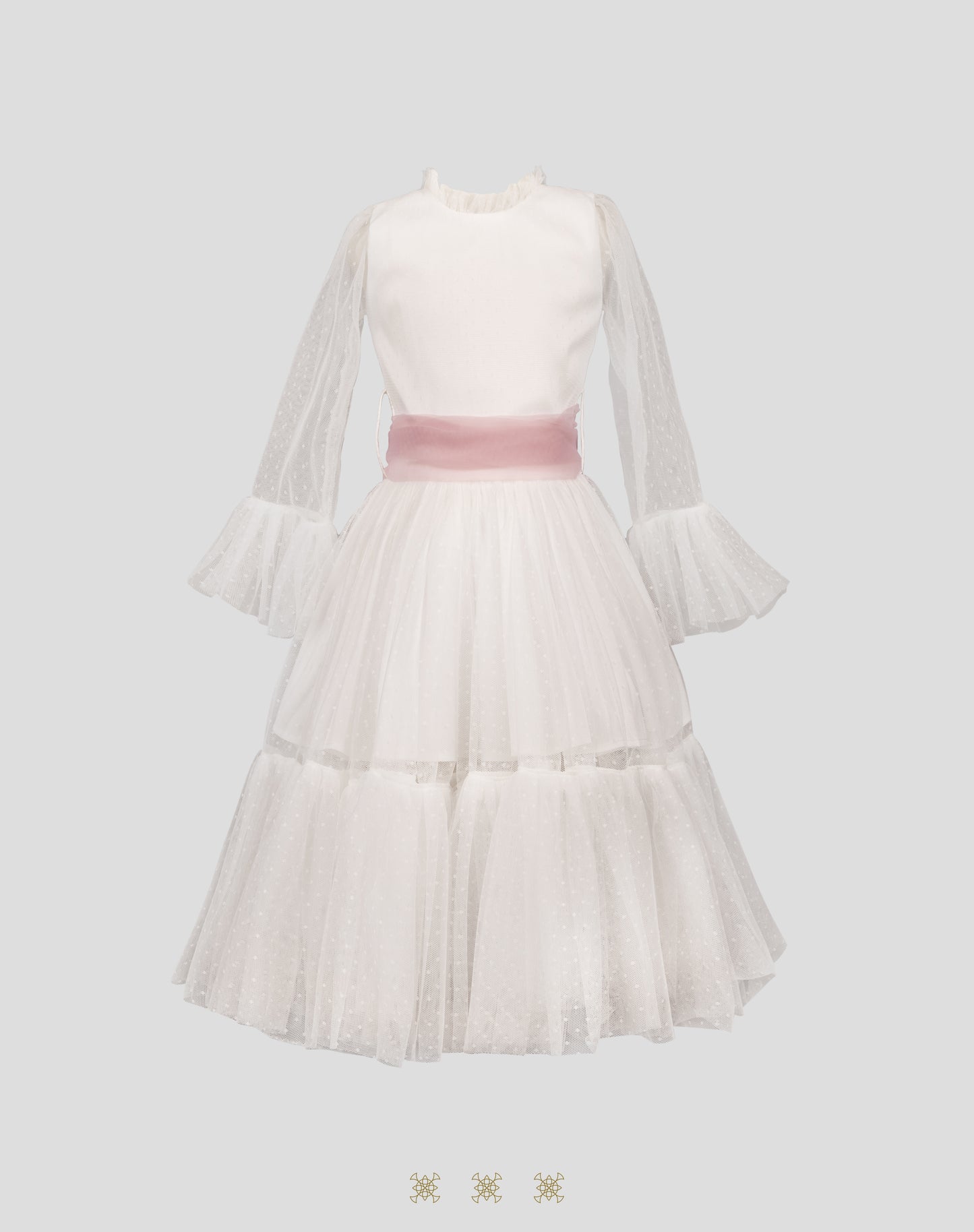 Vestido Infantil Hueso B7-001