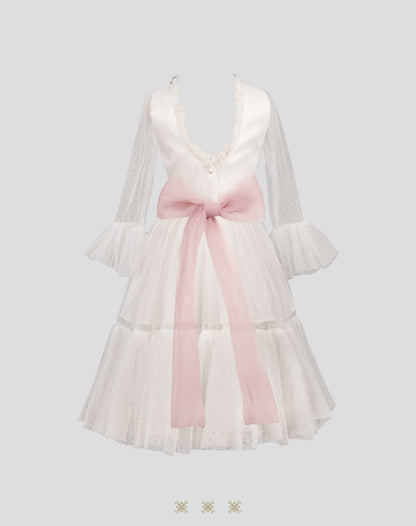 Vestido Infantil Hueso B7-001