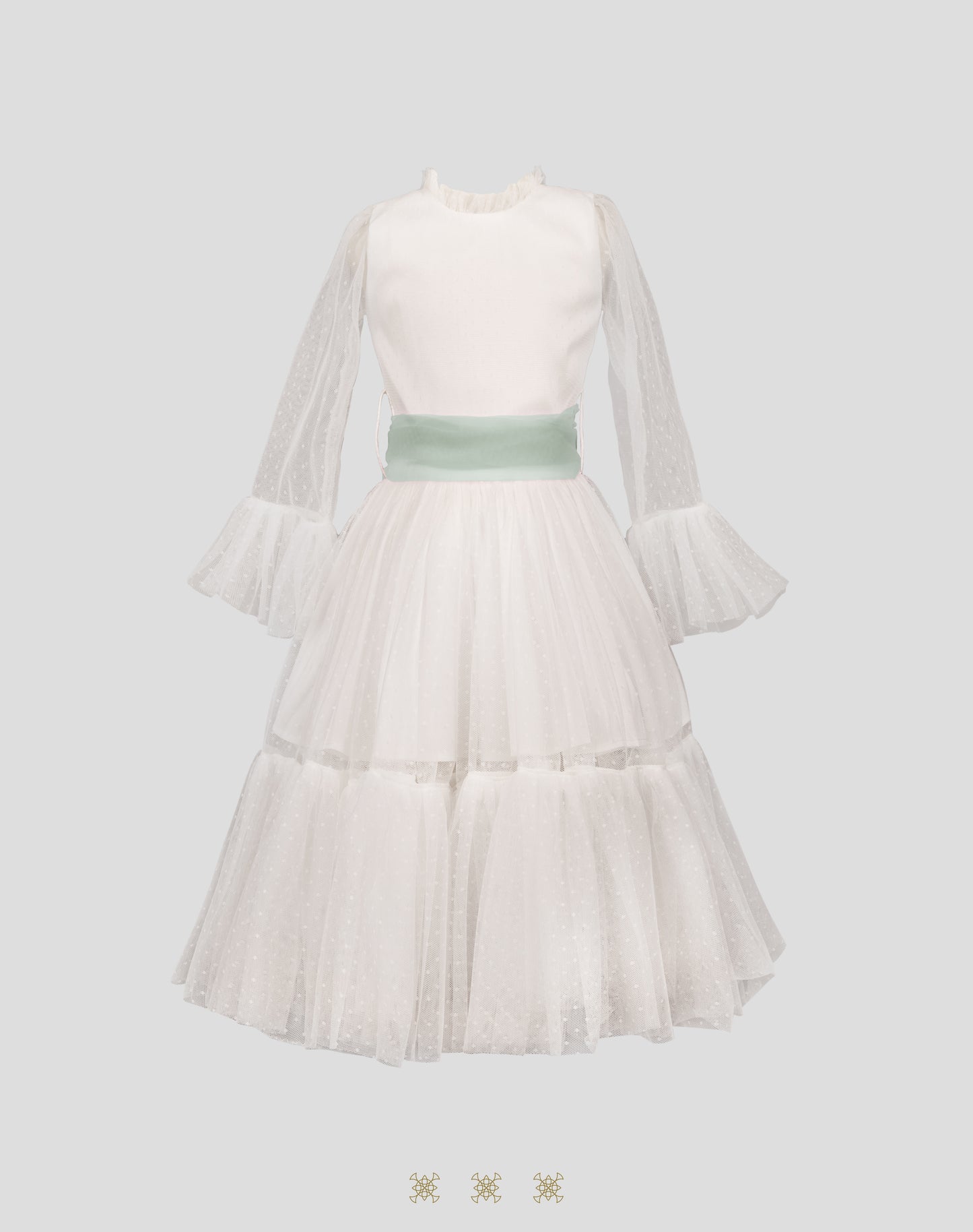 Vestido Infantil Hueso B7-001