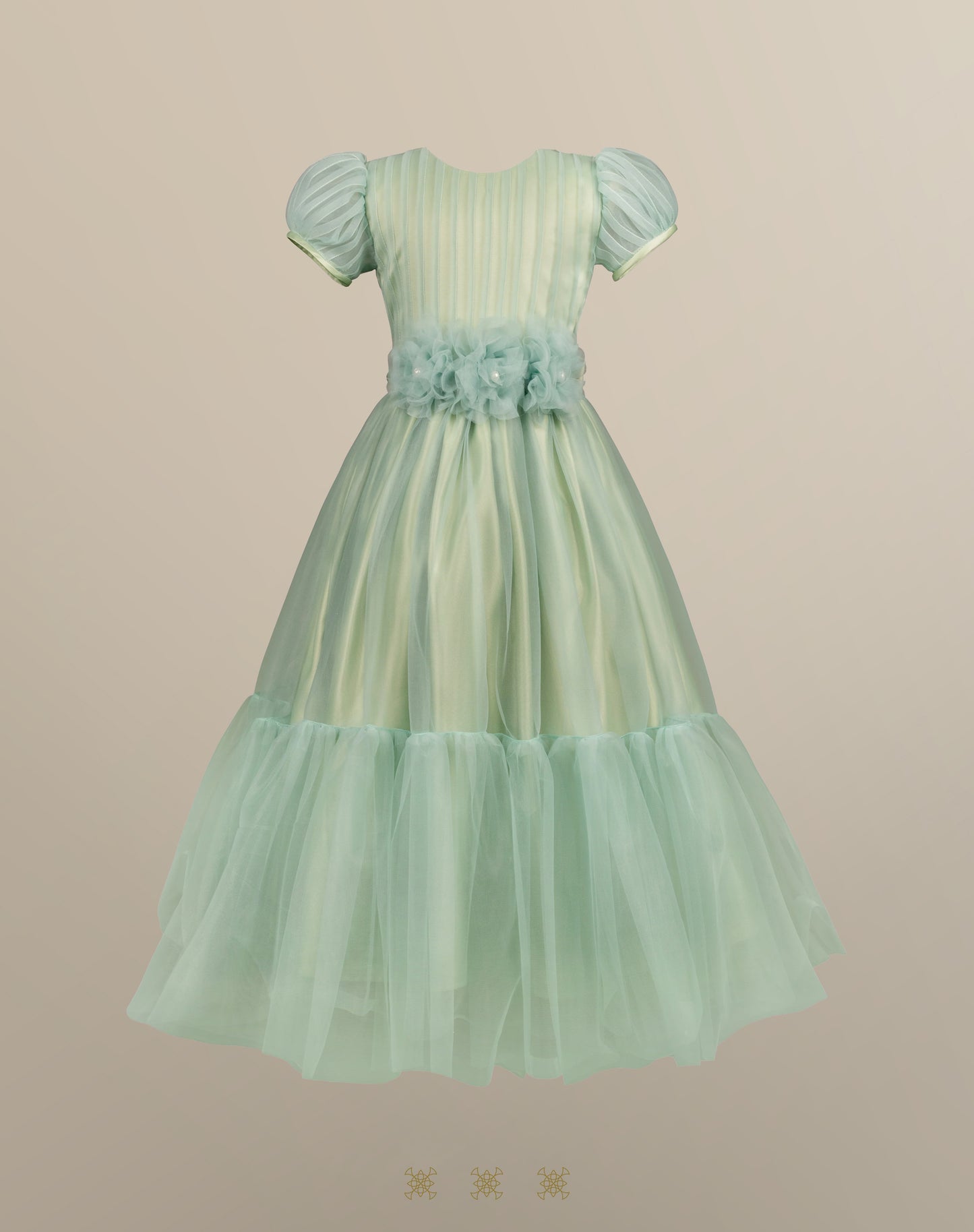 Vestido Infantil verde B7-006