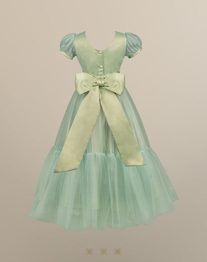 Vestido Infantil verde B7-006