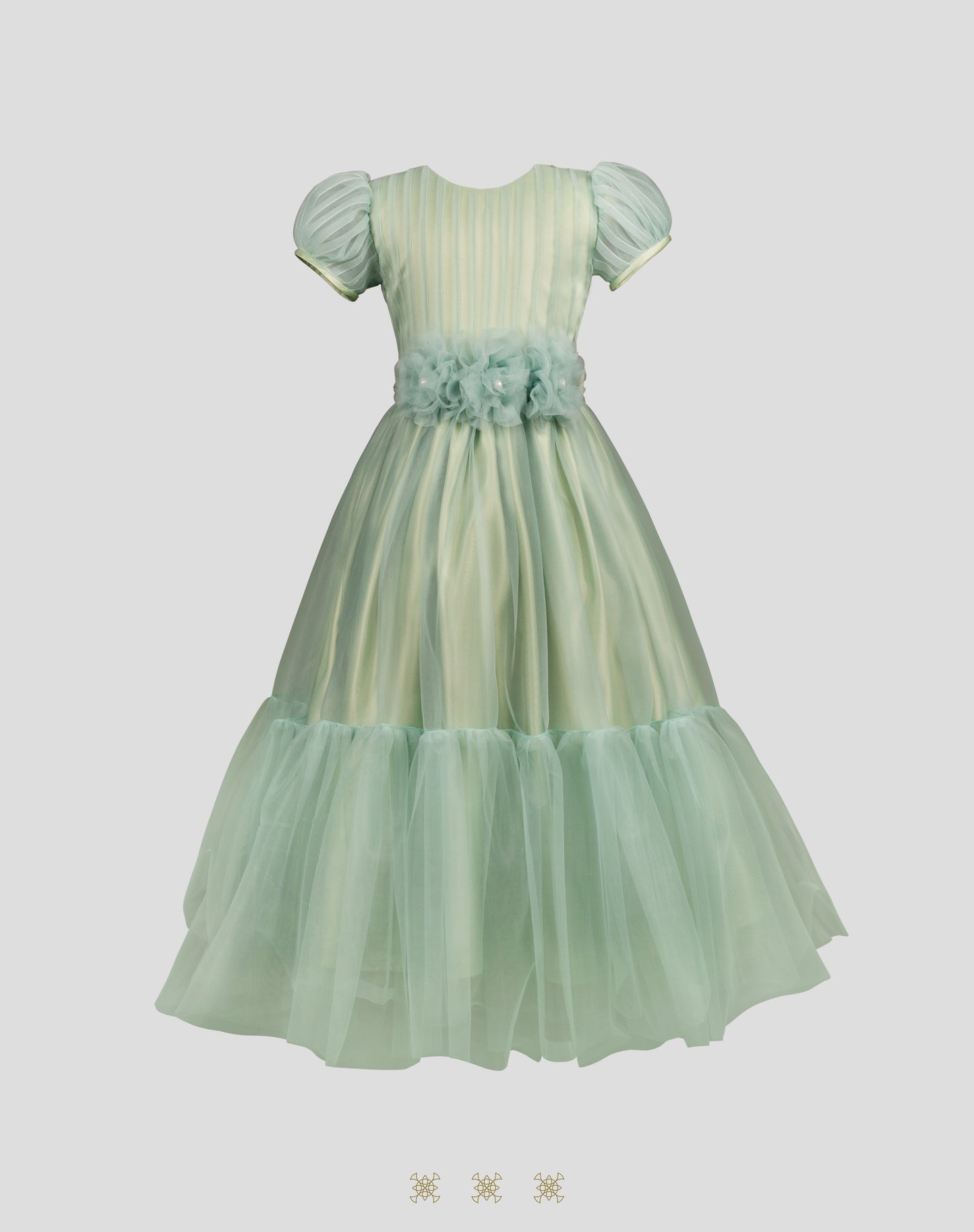 Vestido Infantil verde B7-006
