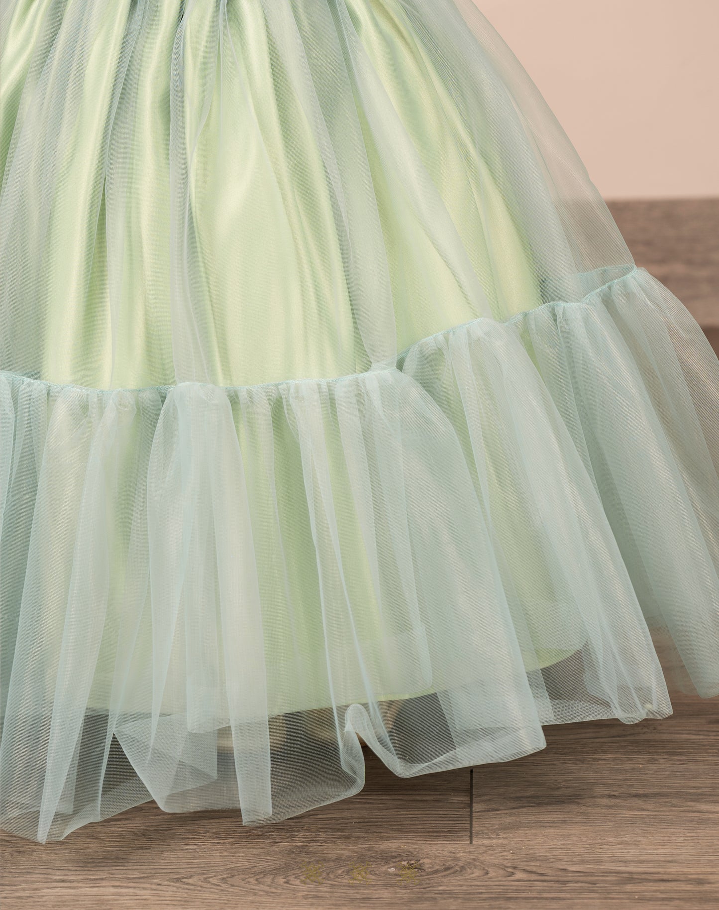 Vestido Infantil verde B7-006