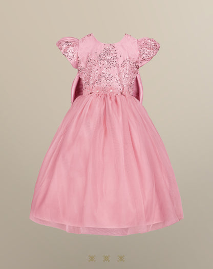 Vestido Infantil Palo de Rosa B7-010