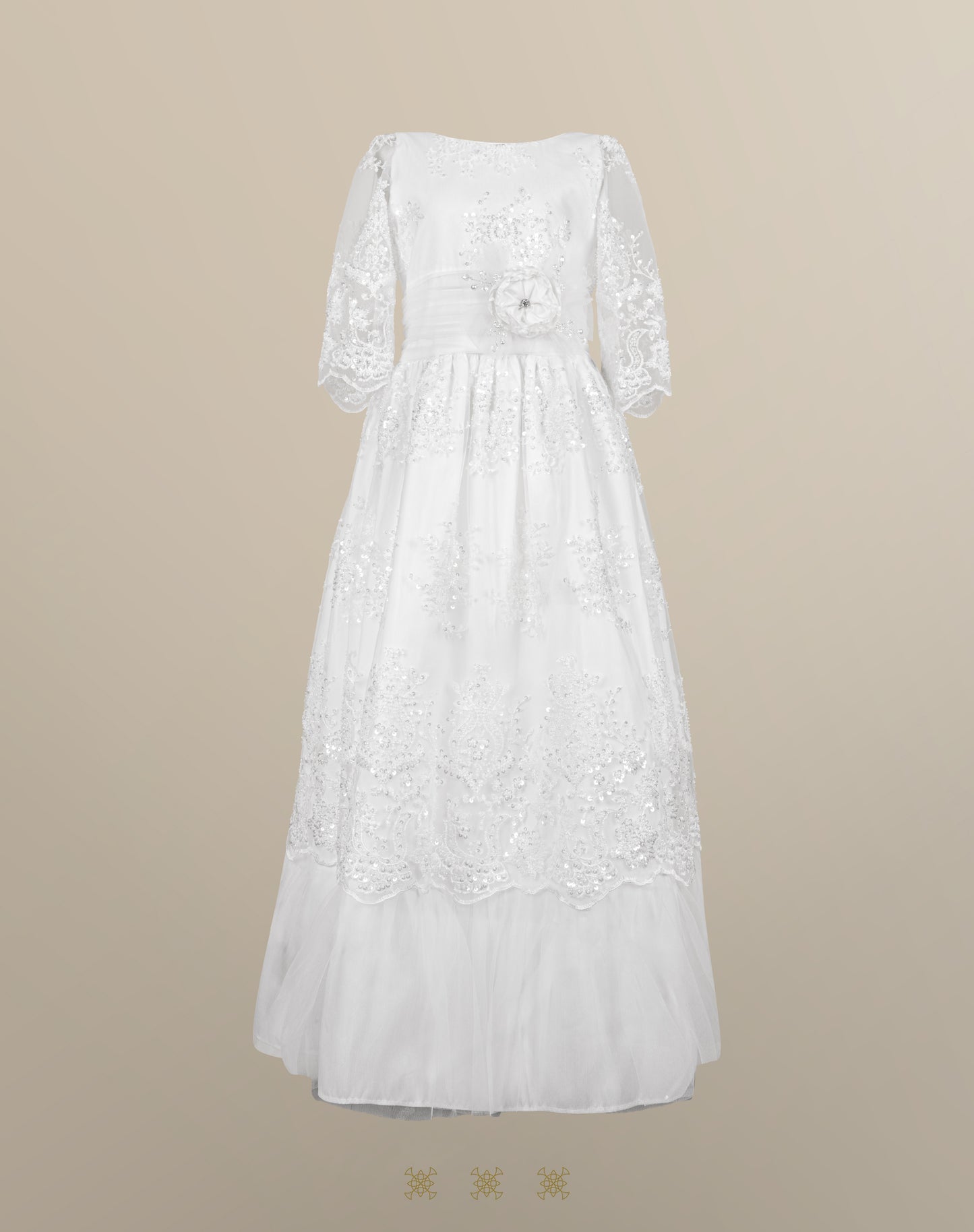Vestido juvenil blanco C3-015